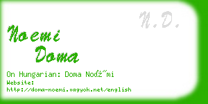 noemi doma business card